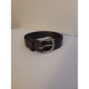 Vintage Miller Dark Brown Leather Belt Sz 34 Grunge